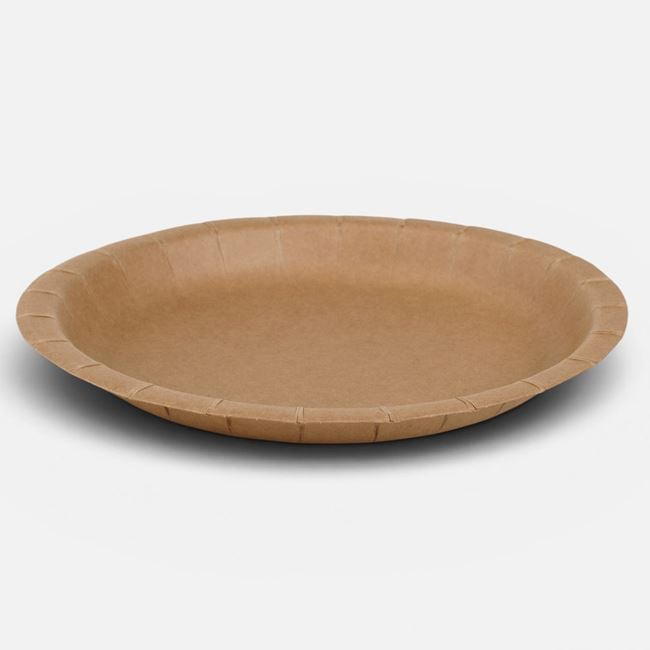 Set 10 Farfurii Kraft Bej, Ø23 cm [2]