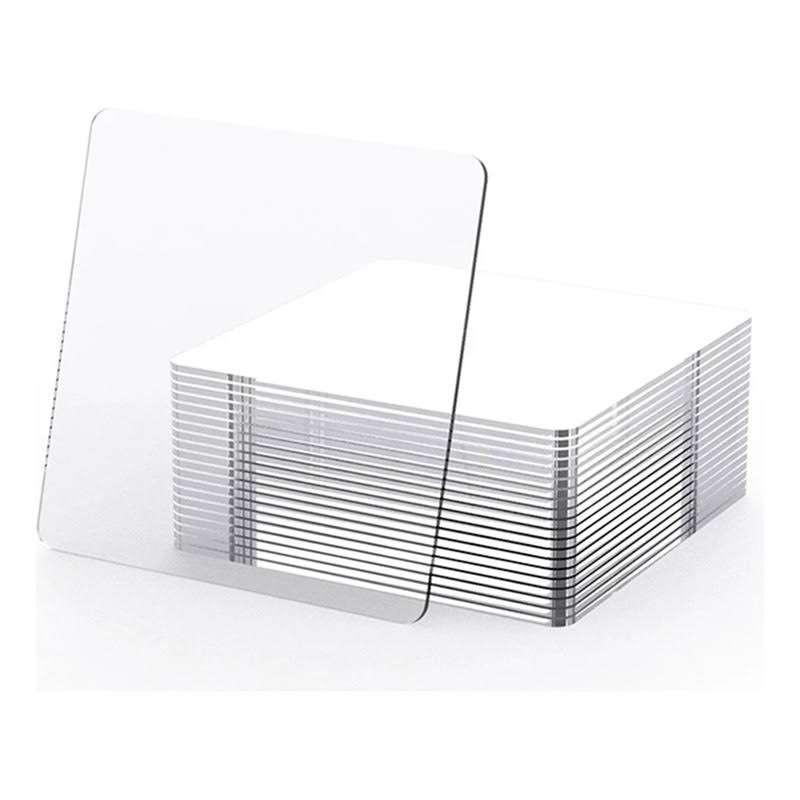 Set 10 Plăci Dublu-Adezive Multifuncționale, Premium, Transparente - CBD Coral Best Deals | 6 x 6 cm [4]