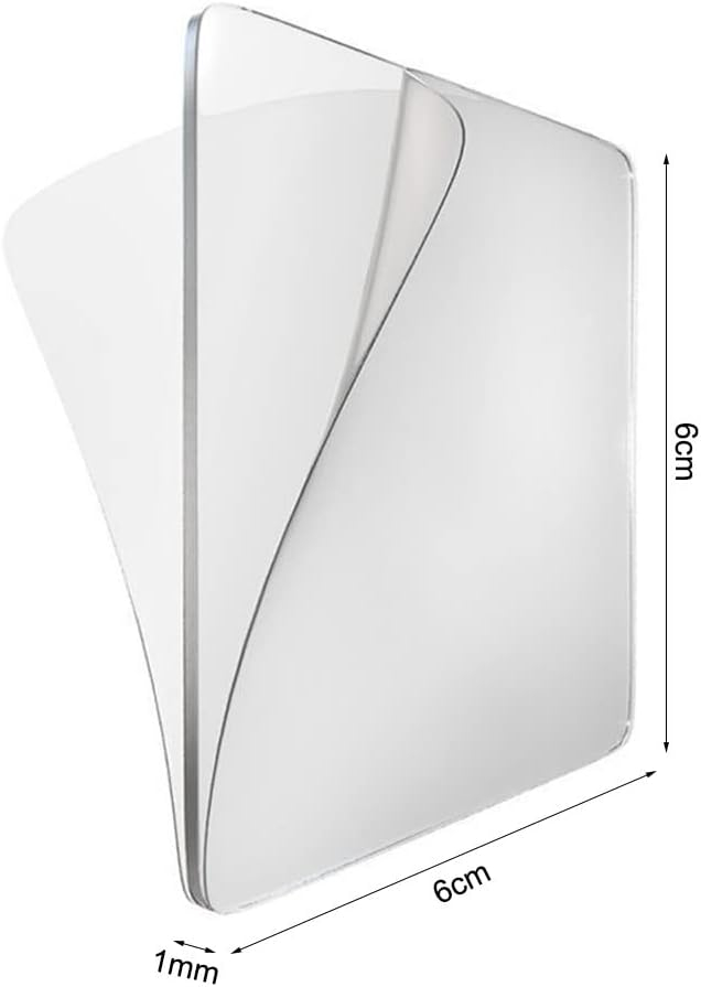 Set 10 Plăci Dublu-Adezive Multifuncționale, Premium, Transparente - CBD Coral Best Deals | 6 x 6 cm [11]