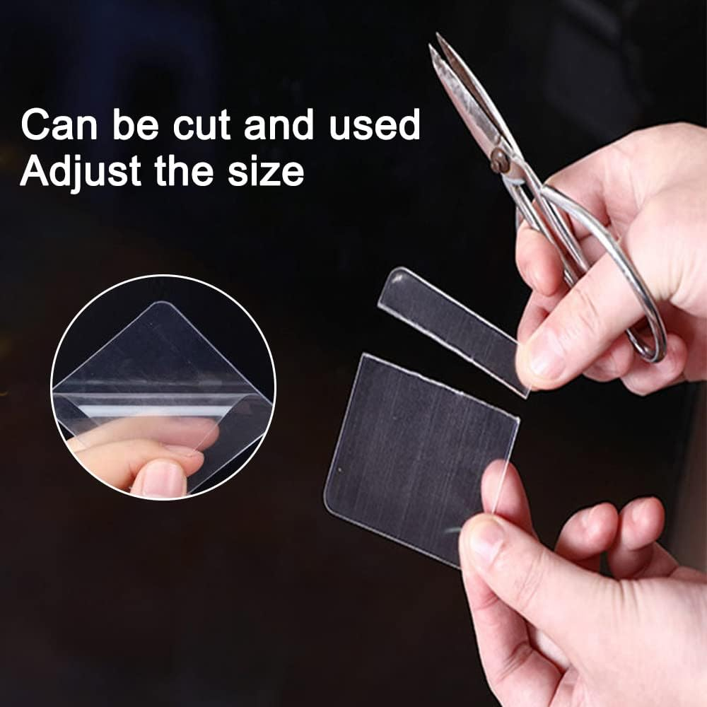 Set 10 Plăci Dublu-Adezive Multifuncționale, Premium, Transparente - CBD Coral Best Deals | 6 x 6 cm [7]
