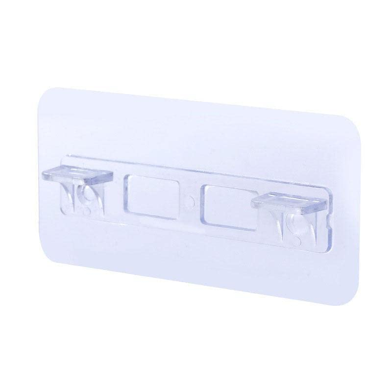 Set 10 Suporti Autoadezivi pentru agatat, suspendat, Polite si Rafturi Dulap, 12 cm, Transparent [1]