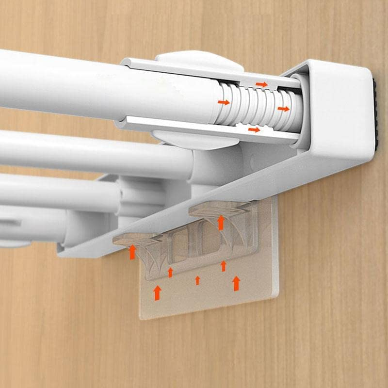 Set 10 Suporti Autoadezivi pentru agatat, suspendat, Polite si Rafturi Dulap, 12 cm, Transparent [3]
