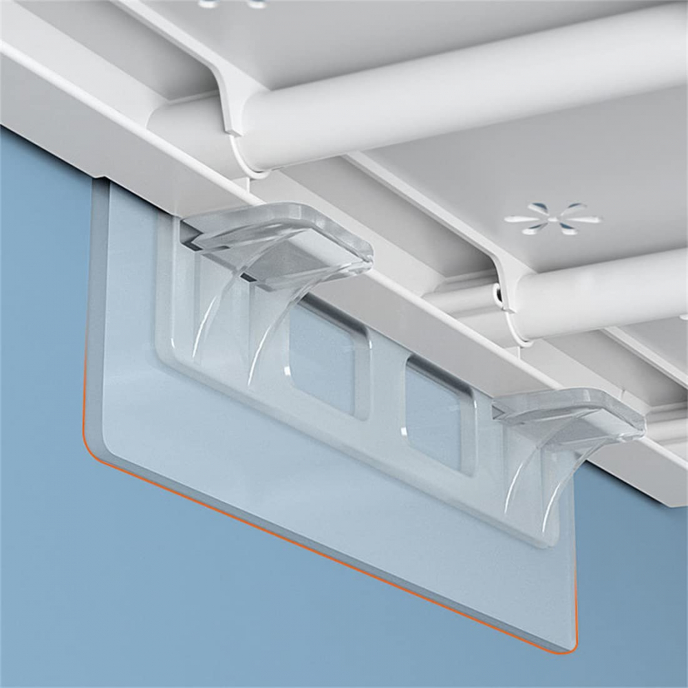Set 10 Suporti Autoadezivi pentru agatat, suspendat, Polite si Rafturi Dulap, 12 cm, Transparent [2]