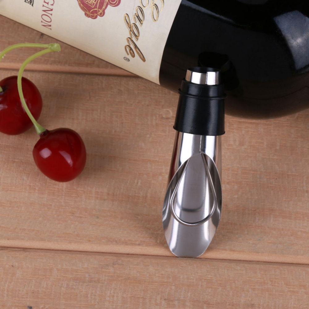 Set 2 Dopuri din Aluminiu pentru Sticle de Vin din Inox, Model Premium, CBD CORAL BEST DEALS Argintiu [12]