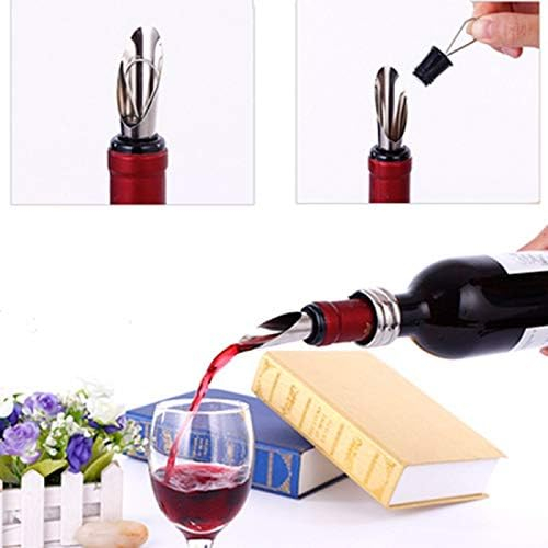 Set 2 Dopuri din Aluminiu pentru Sticle de Vin din Inox, Model Premium, CBD CORAL BEST DEALS Argintiu [6]