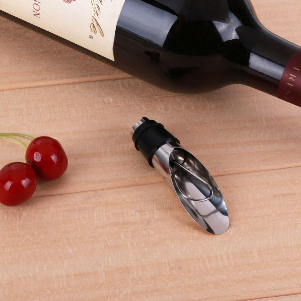 Set 2 Dopuri din Aluminiu pentru Sticle de Vin din Inox, Model Premium, CBD CORAL BEST DEALS Argintiu [5]
