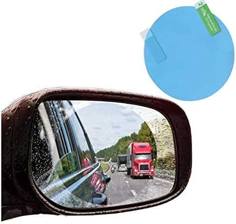Set 2 folii pentru oglinda auto, anti ploaie și anti aburire, rotundă, 10 x 15 cm CoralBestDeals [5]