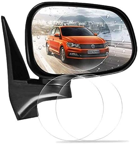 Set 2 folii pentru oglinda auto, anti ploaie și anti aburire, rotundă, 10 x 15 cm CoralBestDeals [7]