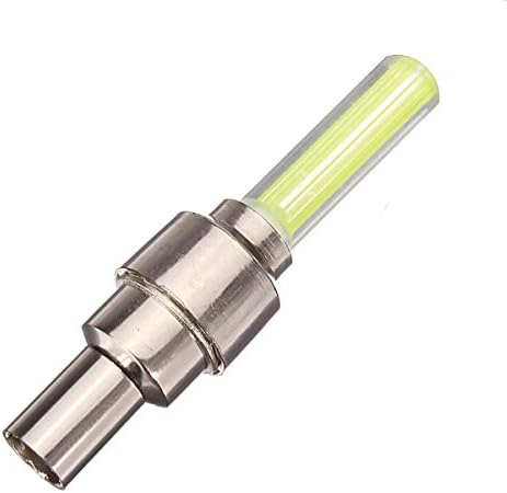 Set 2 Lumini LED cu Ventil si Baterii pentru Roata Cauciuc, Compatibil cu Bicicleta, Masina sau Motocicleta, Verde, CBD CORAL BEST DEALS Verde [3]