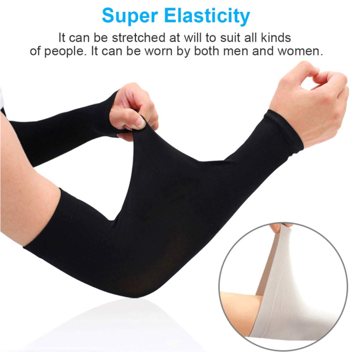 Set 2 Mâneci Supraelastice Braț și Mână - Protecție Sport, Fitness și Outdoor, Mov [8]