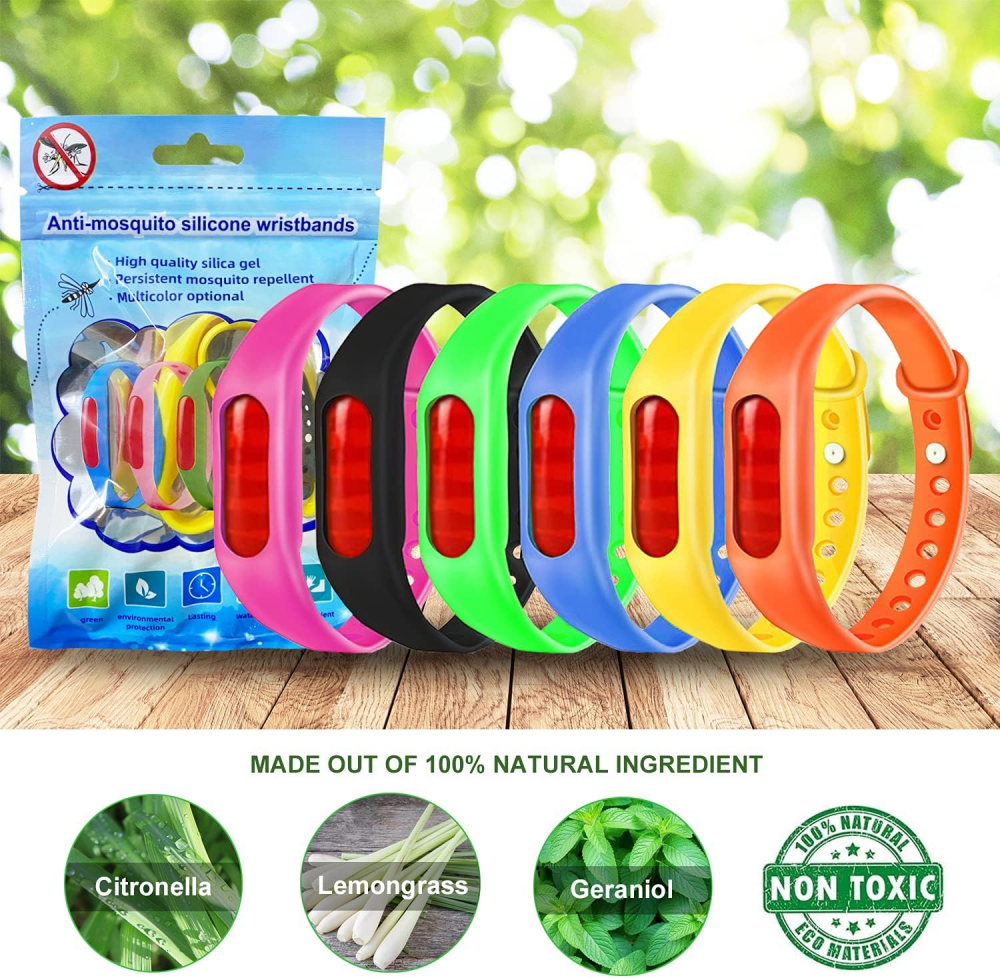 Set 3 Bratari Anti-Tantari/Insecte, Efect Repelent pana la 700 H, 100%, Natural, CBD CORAL BEST DEALS [15]