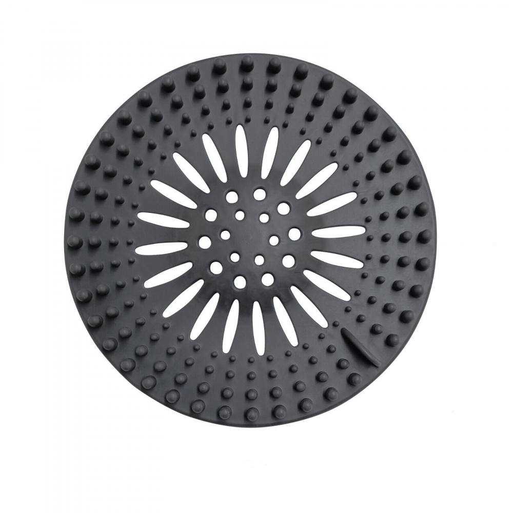 Set 3 site din silicon pentru scurgere chiuvetă, cadă și pardoseală, gri [3]