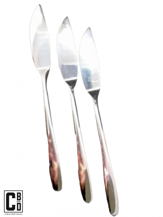 Set 3 din Bucati, Cutit pentru Peste, CBD CORAL BEST DEALS, Performanta si Eleganta, inox 18/10, lungime 199mm, grosime 2 mm, greutate 30 g. Premium [4]