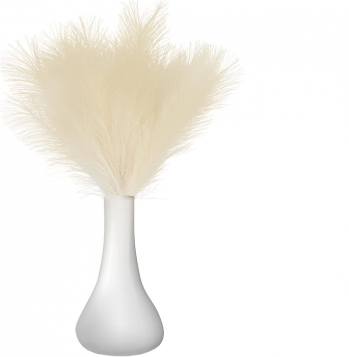 Set 3 Fire Iarba de Pampas Artificiala pentru, Amenajari si Decoratiuni Interioare, Material de Calitate Premium, Matase Fina, Inaltime 43.5 cm, Bej Natural, CBD CORAL BEST DEALS [1]