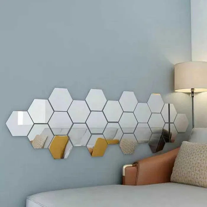 Set 3 Oglinzi Acrilice, Decorative Hexagonale [12]