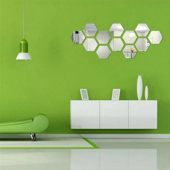 Set 3 Oglinzi Acrilice, Decorative Hexagonale [1]