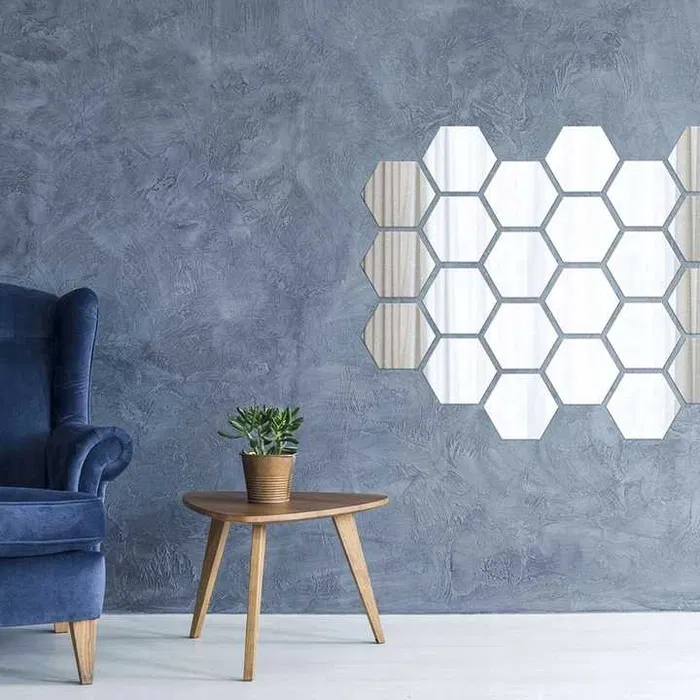 Set 3 Oglinzi Acrilice, Decorative Hexagonale [10]
