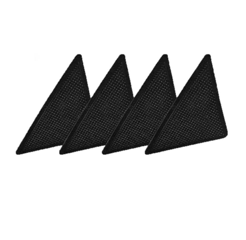 Set 4 Triunghiuri din Cauciuc cu Adeziv pentru Fixarea Covoarelor, Negru, CBD CORAL BEST DEALS 40 g [1]
