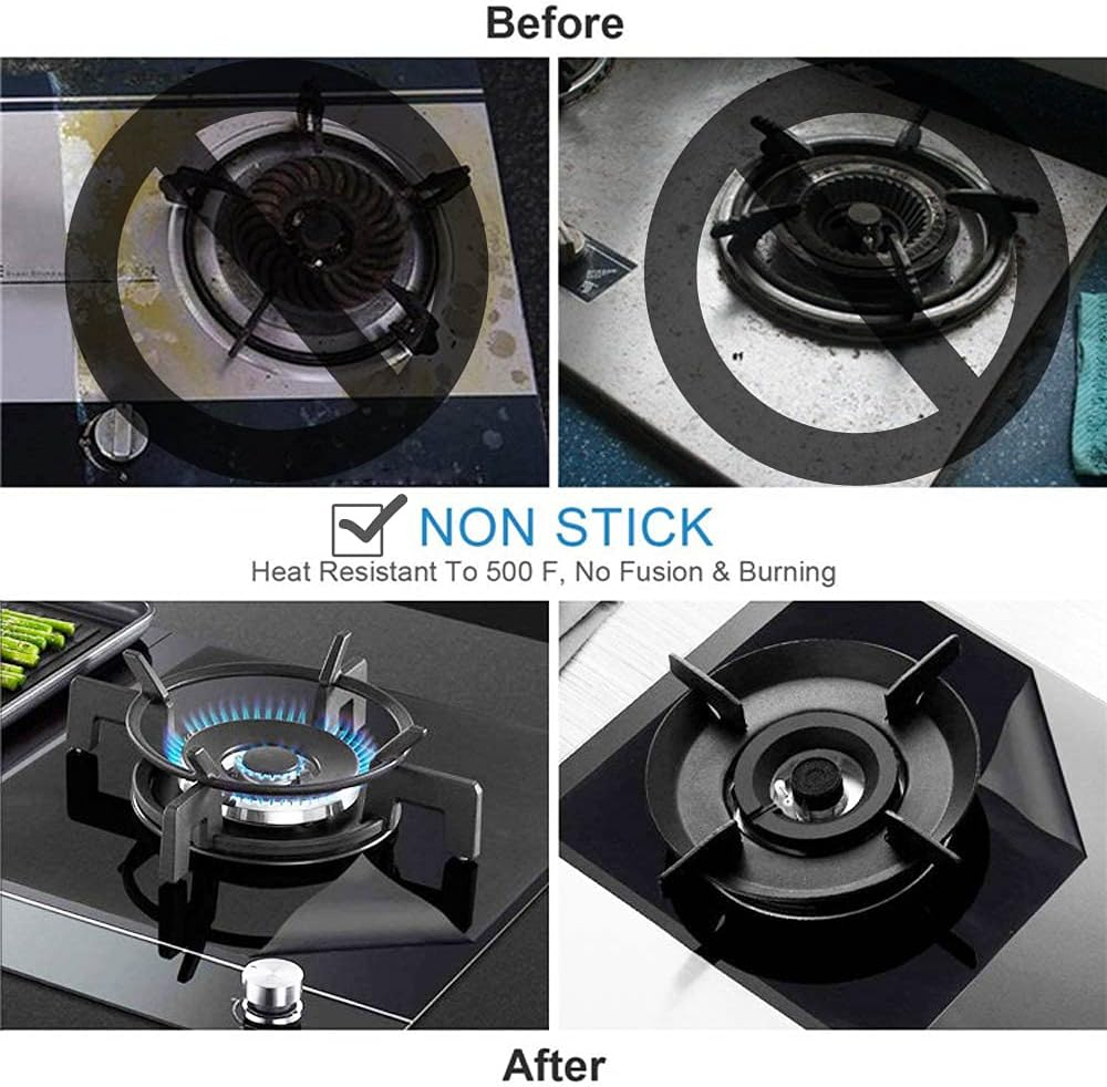 Set folie protecție reutilizabilă pentru plită și aragaz , Folie protecție premium pentru plită și aragaz 27cm [8]