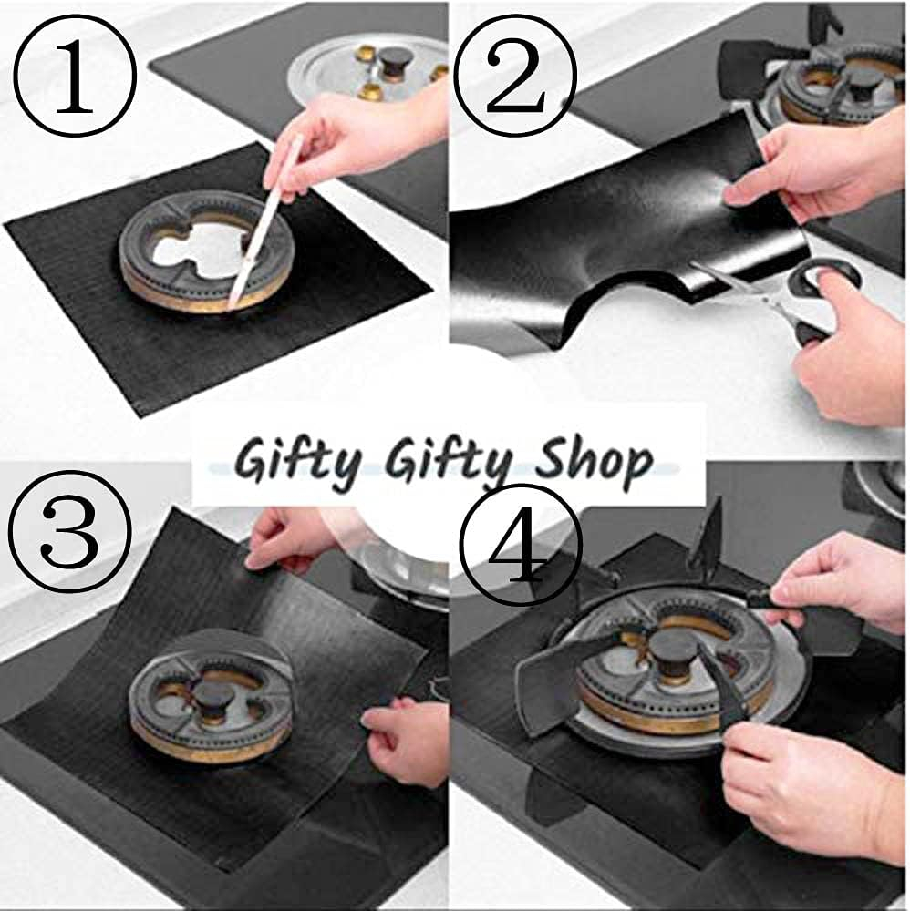 Set folie protecție reutilizabilă pentru plită și aragaz , Folie protecție premium pentru plită și aragaz 27cm [4]