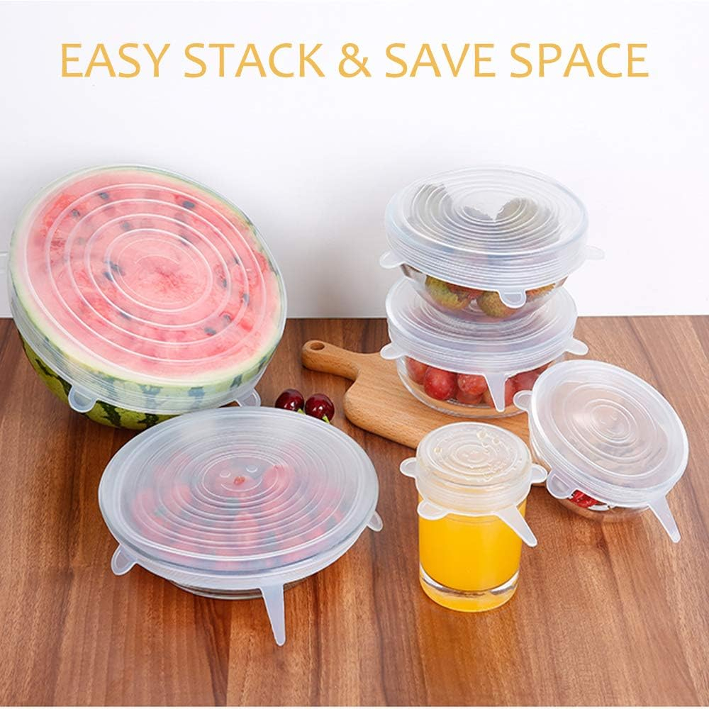Set 6 Capace din Silicon,6 Marimi, pentru Vase de Gatit si Recipiente de Depozitare Alimente, CBD CORAL BEST DEALS 18 cm [11]
