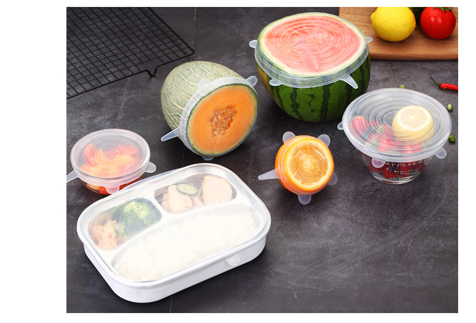 Set 6 Capace din Silicon,6 Marimi, pentru Vase de Gatit si Recipiente de Depozitare Alimente, CBD CORAL BEST DEALS 18 cm [4]