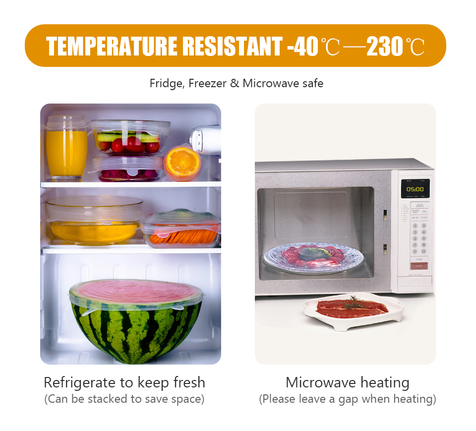 Set 6 Capace din Silicon,6 Marimi, pentru Vase de Gatit si Recipiente de Depozitare Alimente, CBD CORAL BEST DEALS 18 cm [9]
