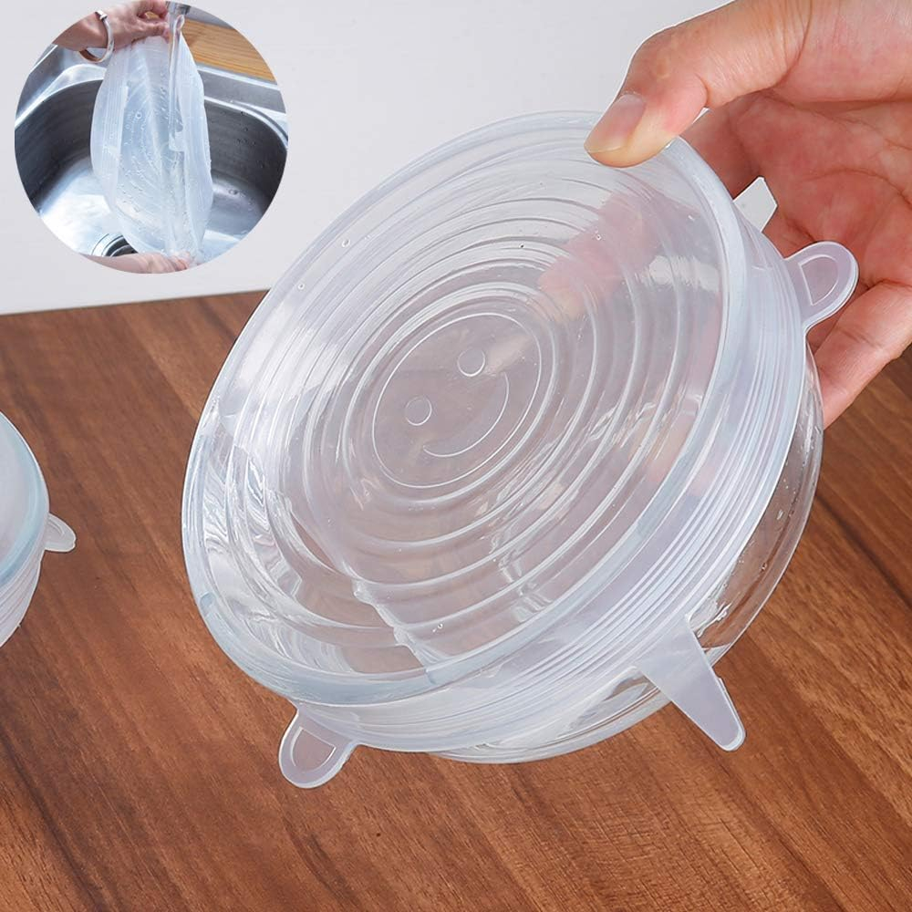 Set 6 Capace din Silicon,6 Marimi, pentru Vase de Gatit si Recipiente de Depozitare Alimente, CBD CORAL BEST DEALS 18 cm [15]
