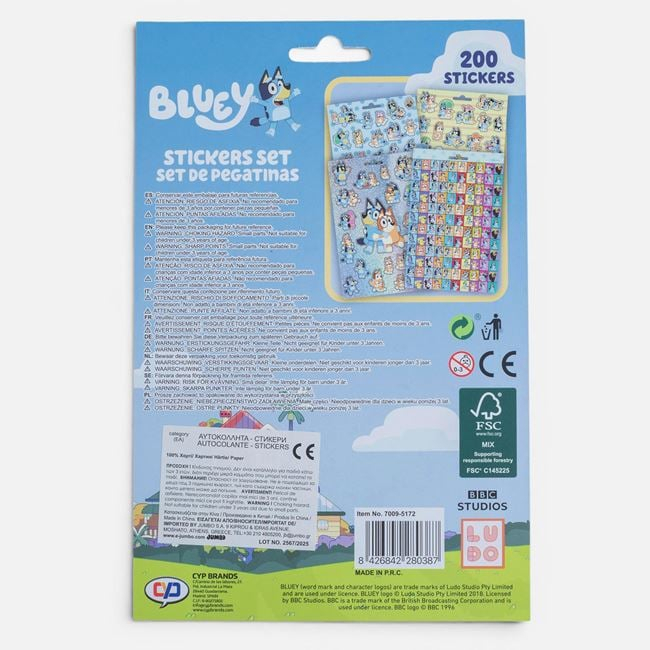 Set Autocolante Bluey 200buc – 4 File [3]