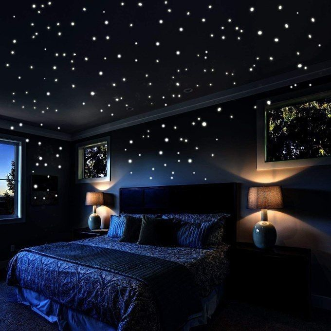 Set Buline si Luna Fosforescenta,210 Piese, 4 Dimensiuni cu Iluminare Indelungata, Autoadeziv, Premium, CBD CORAL BEST DEALS Fosforescent 2 cm [3]