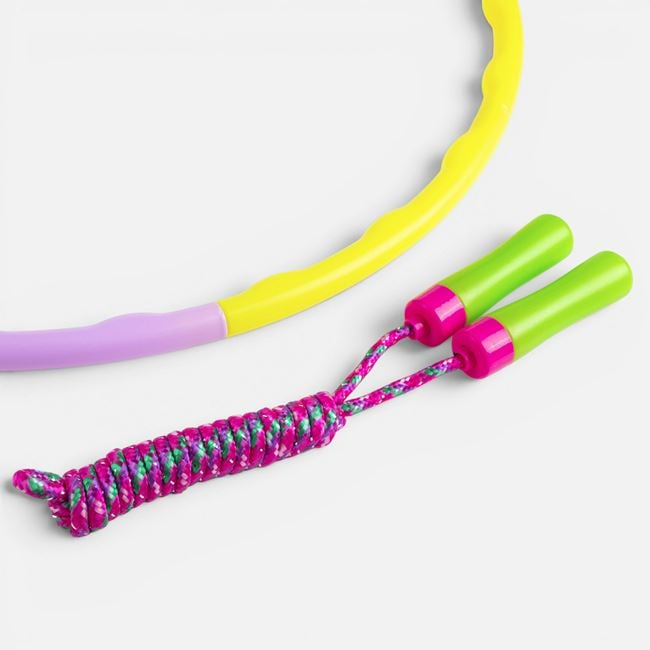 Set Hula Hoop Ø65 cm și Coardă de Sărit 220 cm [5]