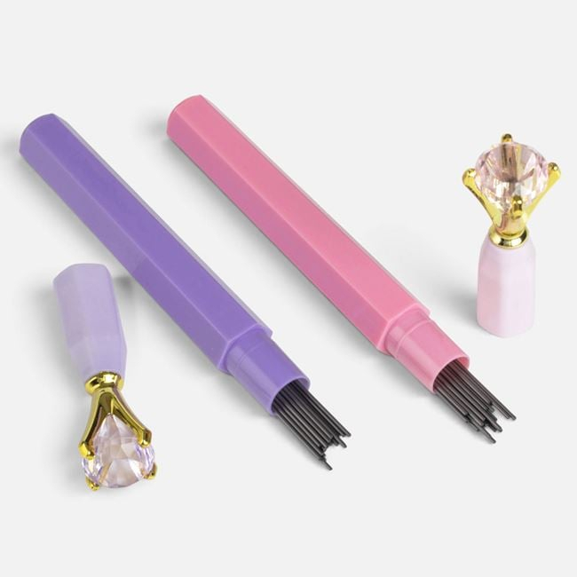 Set Mine pentru Creion Mecanic 0.7mm Roz & Lila ”Diamant” – 2buc [2]