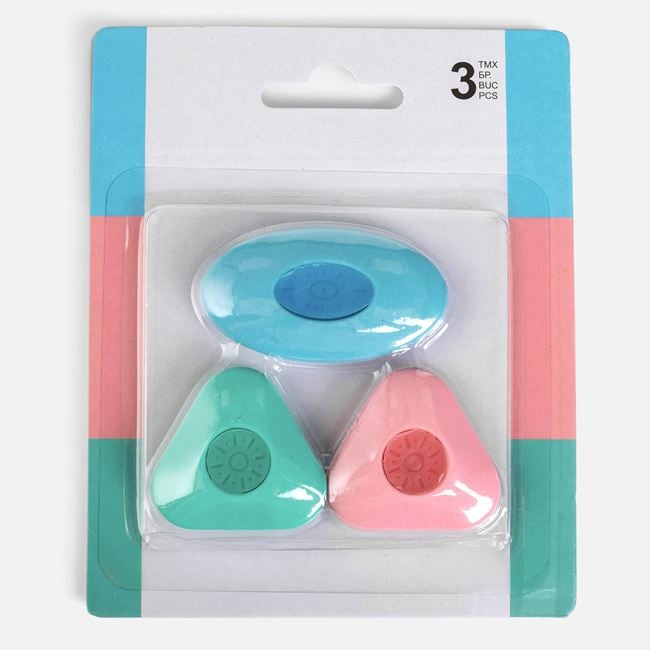 Set Radiere Forma Piatra Ovala & Triunghiulara in Culori Pastel – 3buc [2]