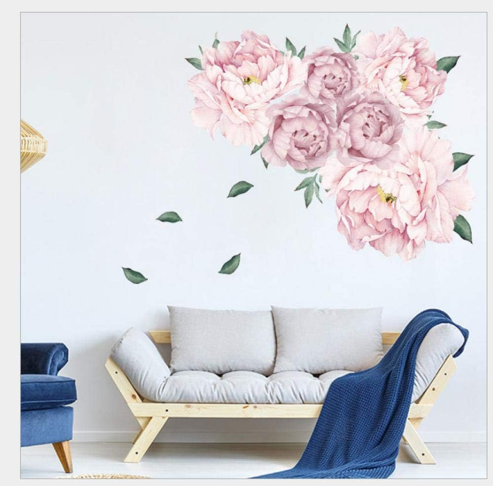 Sticker decorativ autoadeziv cu Flori Decorative Albe, 50 cm, pentru perete și decor interior [14]
