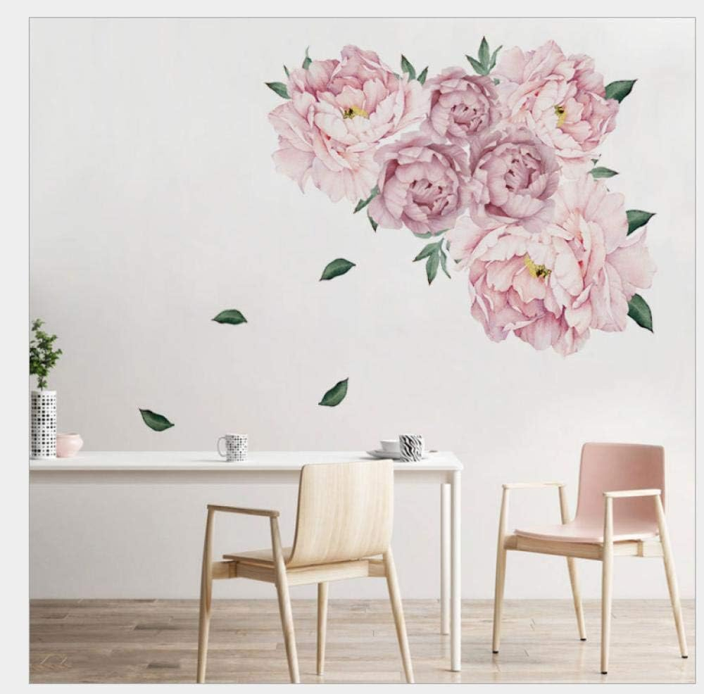 Sticker decorativ autoadeziv cu Flori Decorative Albe, 50 cm, pentru perete și decor interior [10]