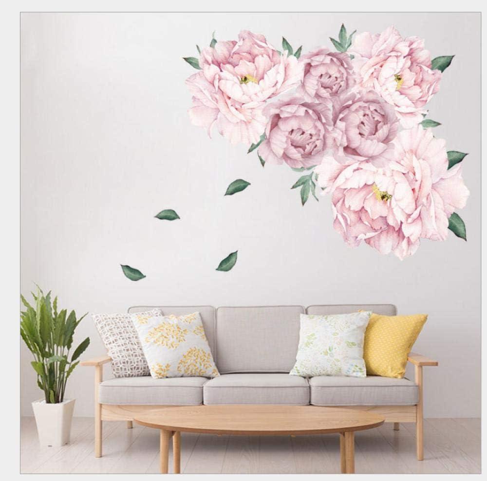 Sticker decorativ autoadeziv cu Flori Decorative Albe, 50 cm, pentru perete și decor interior [9]