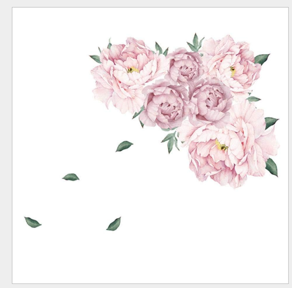Sticker decorativ autoadeziv cu Flori Decorative Albe, 50 cm, pentru perete și decor interior [12]