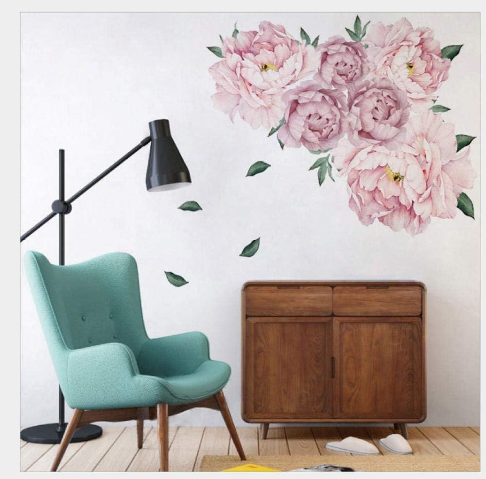 Sticker decorativ autoadeziv cu Flori Decorative Albe, 50 cm, pentru perete și decor interior [11]