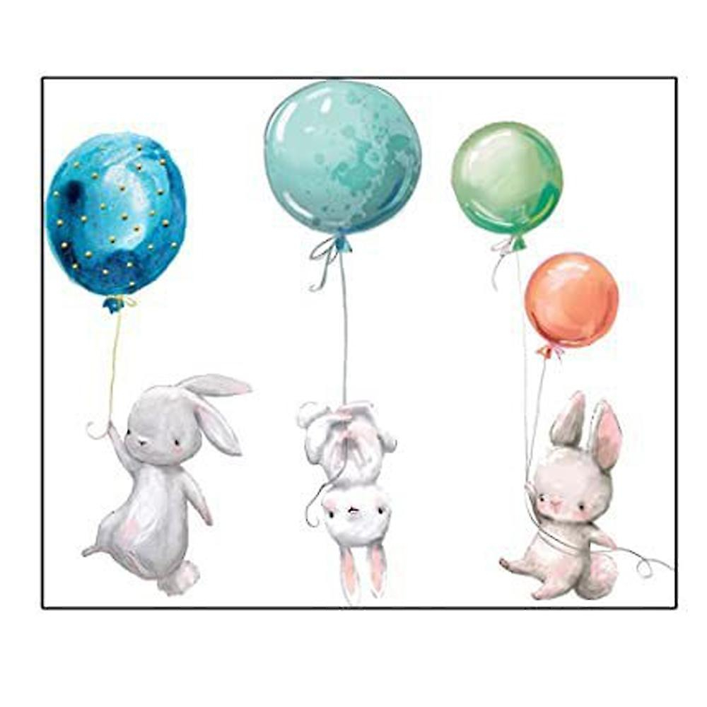 Sticker Decorativ pentru Perete sau Mobila, Animale Salbatice cu Baloane [3]