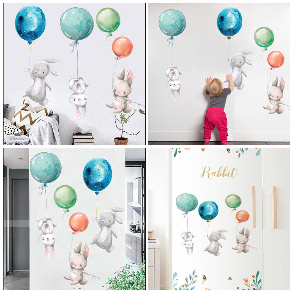 Sticker Decorativ pentru Perete sau Mobila, Animale Salbatice cu Baloane [8]