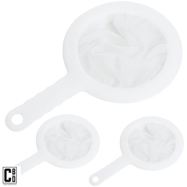 Strecuratoare cu Sita Foarte Fina pentru Strecurat si Filitrat Profesional, PVC, Alb, CBD CORAL BEST DEALS Alb 11 cm [5]