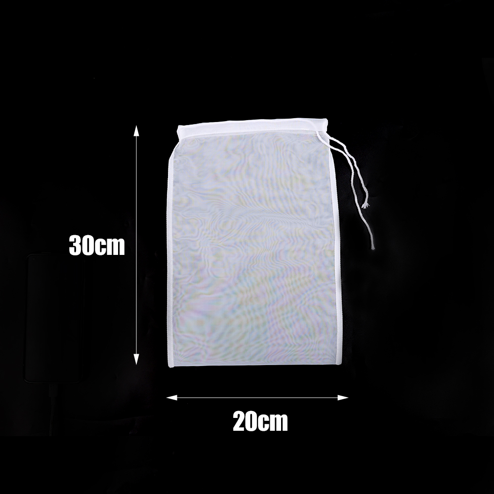 Strecurătoare tip pungă pentru alimente lichide, 30 x 20 cm, cu sită fină și șnur [11]