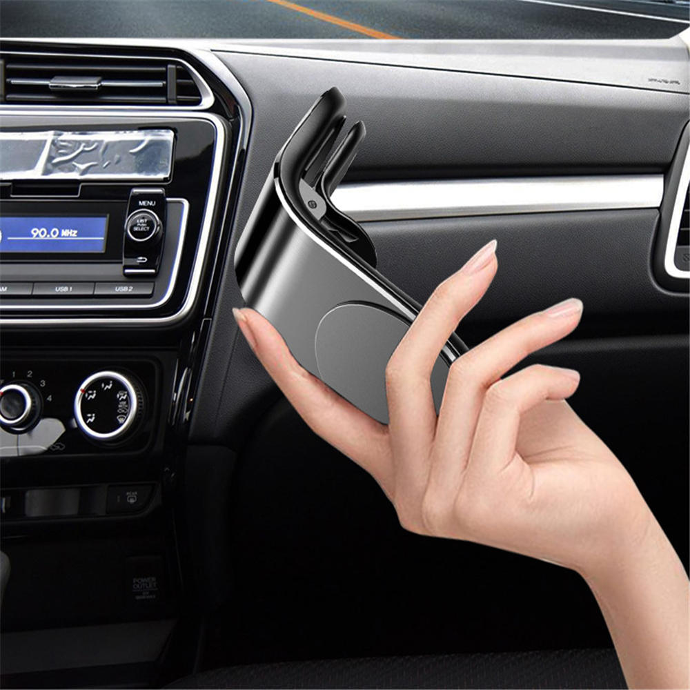 Suport Auto cu Magnet Neodim pentru Telefon Premium, Tableta, GPS cu Prindere pe Grila de Ventilatie, GRI, CBD CORAL BEST DEALS Gri [5]