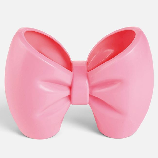 Suport pentru Creioane cu Fundiță Roz, Plastic, 15x7x11 cm [2]