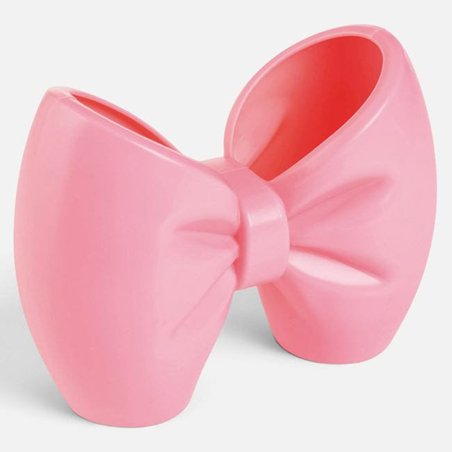 Suport pentru Creioane cu Fundiță Roz, Plastic, 15x7x11 cm [3]