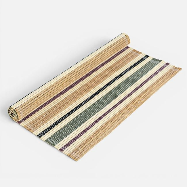 Suport Farfurie Bambus Bej cu Dungi 45x30 cm [4]