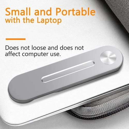 Suport Magnetic pentru Telefon cu Prindere pe Laptop sau Desktop cu Auto-Adeziv din Aluminiu, Premium, Compatibil Universal, CBD CORAL BEST DEALS Gri [8]