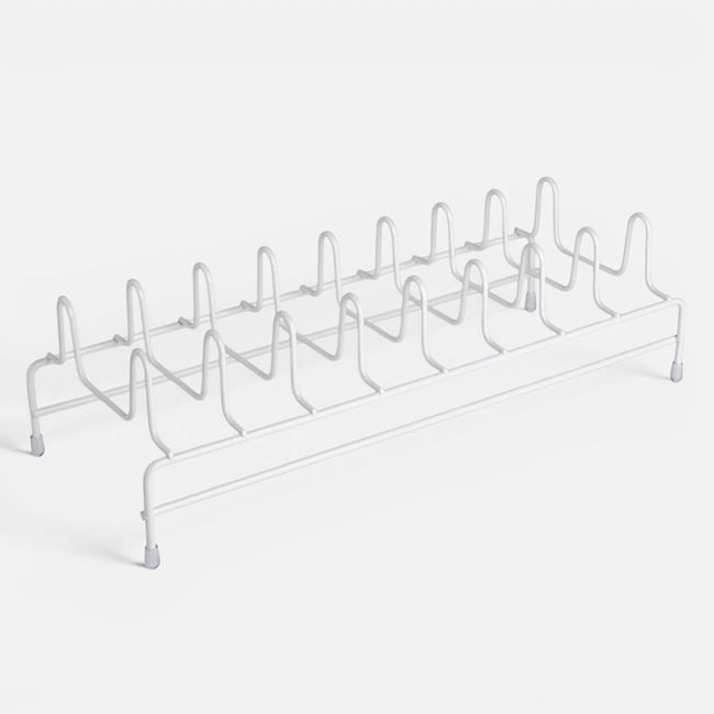 Suport Metalic Alb pentru 8 Farfurii, 33,5 x 13 x 10 cm [2]