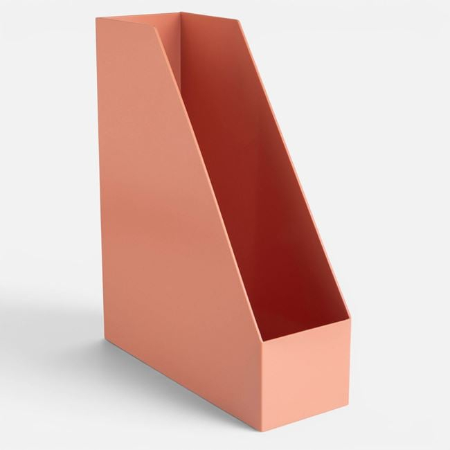 Suport pentru Documente din Plastic Dusty Pink 26,5x9,6x32cm [3]