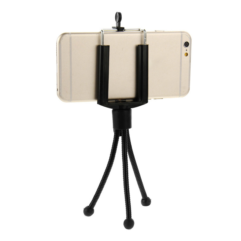 Trepied Flexibil si Reglabil pentru Telefon, Go Pro, Camera Foto sau Video, Universal Metalic, Negru, CBD CORAL BEST DEALS Negru [4]